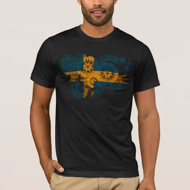 Camiseta Bandera de Suecia (Anverso)