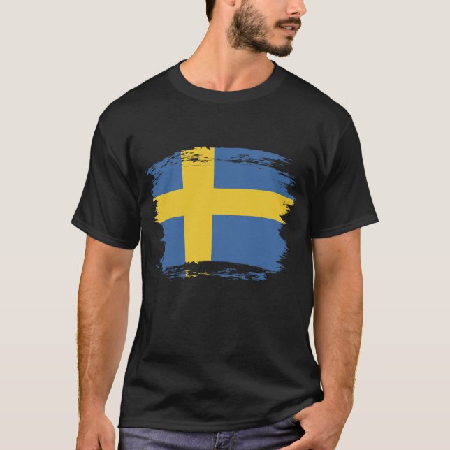 Camiseta Bandera de Suecia (Anverso)