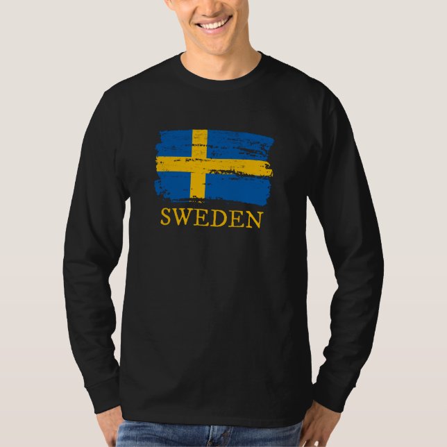 Camiseta Bandera de Suecia (Anverso)
