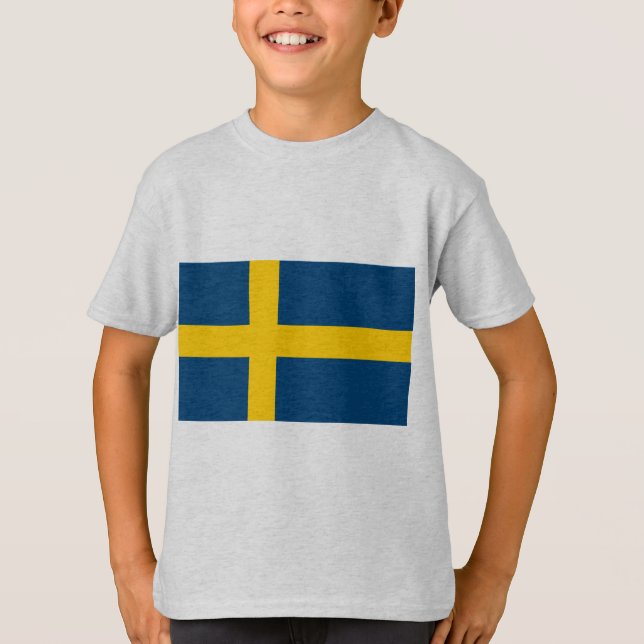 Camiseta Bandera de Suecia (Anverso)