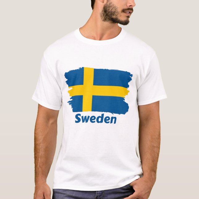 Camiseta Bandera de Suecia (Anverso)