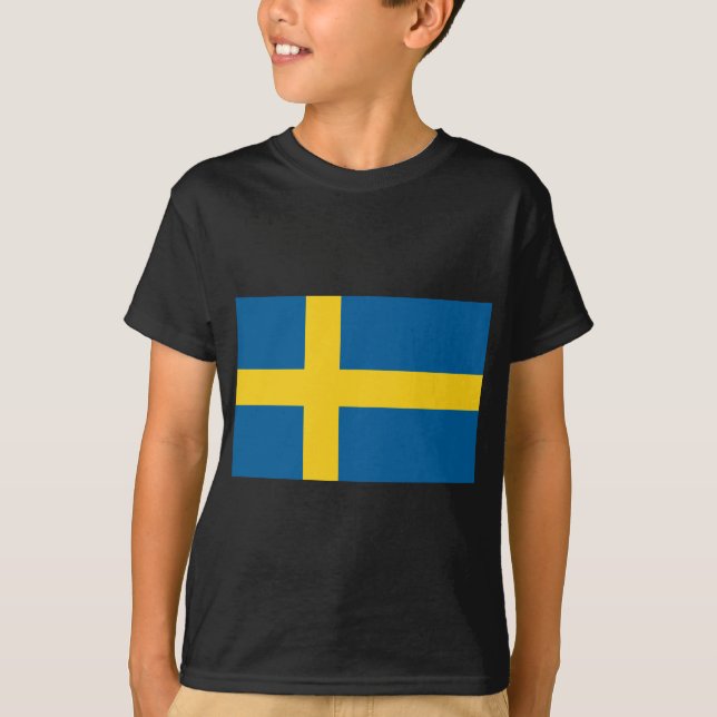 Camiseta bandera de suecia (Anverso)