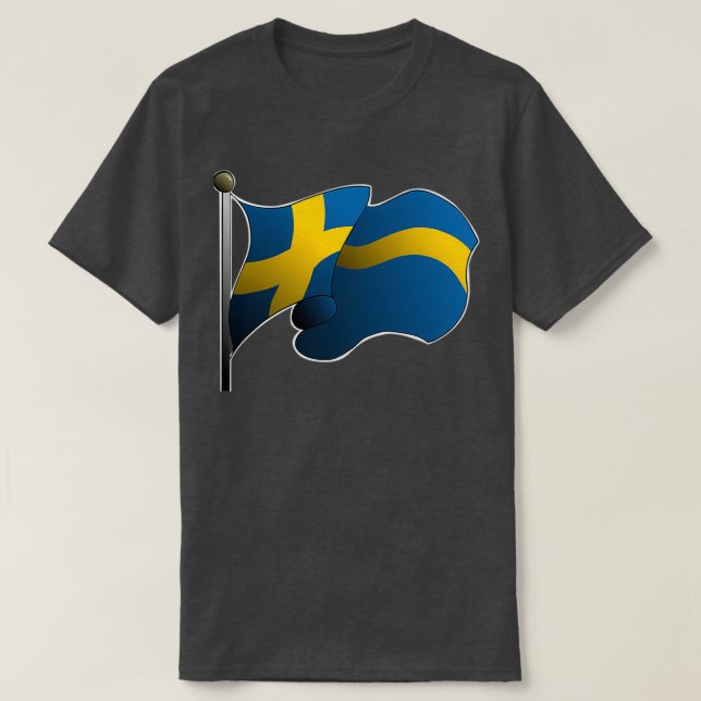 Camiseta Bandera de Suecia (Diseño del anverso)