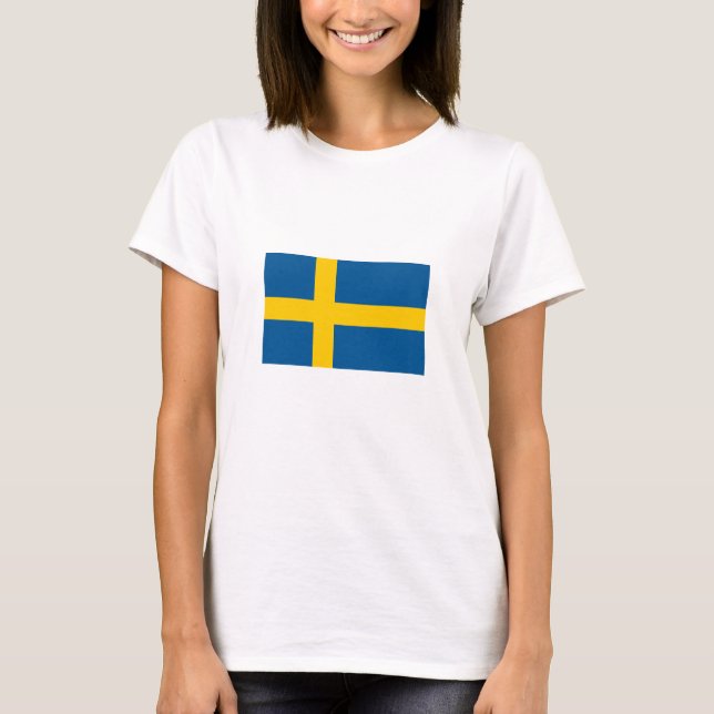 Camiseta Bandera de Suecia (Anverso)