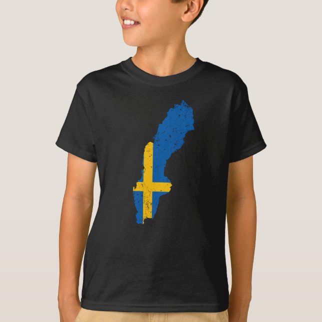 Camiseta Bandera de Suecia (Anverso)