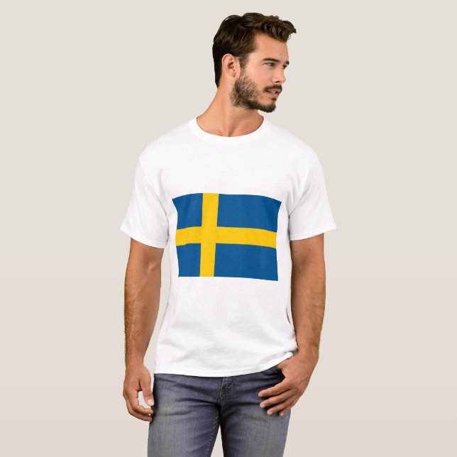 Camiseta Bandera de Suecia (Anverso completo)