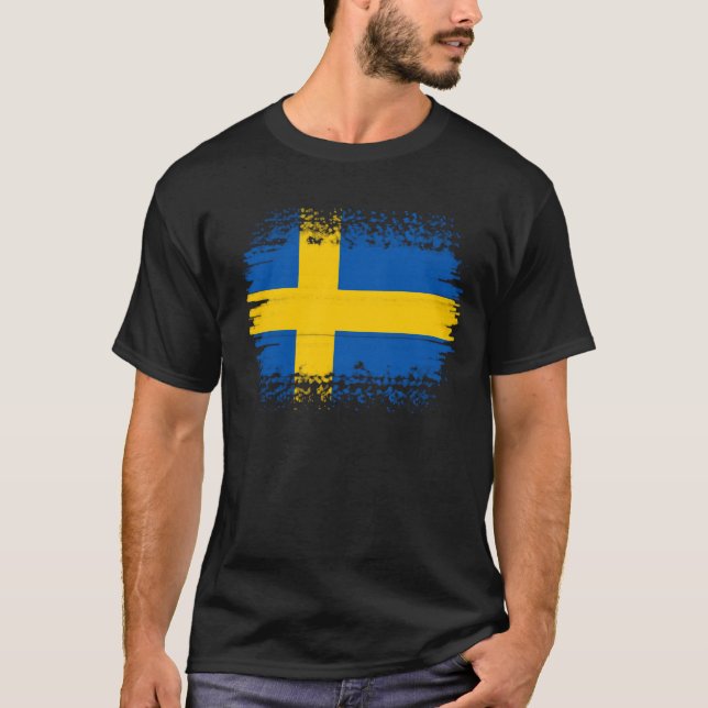 Camiseta Bandera de Suecia (Anverso)