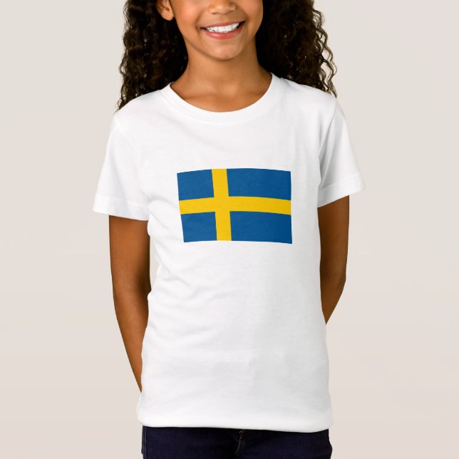 Camiseta Bandera de Suecia (Anverso)