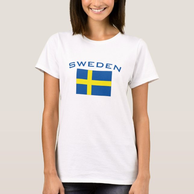 Camiseta Bandera de Suecia (Anverso)