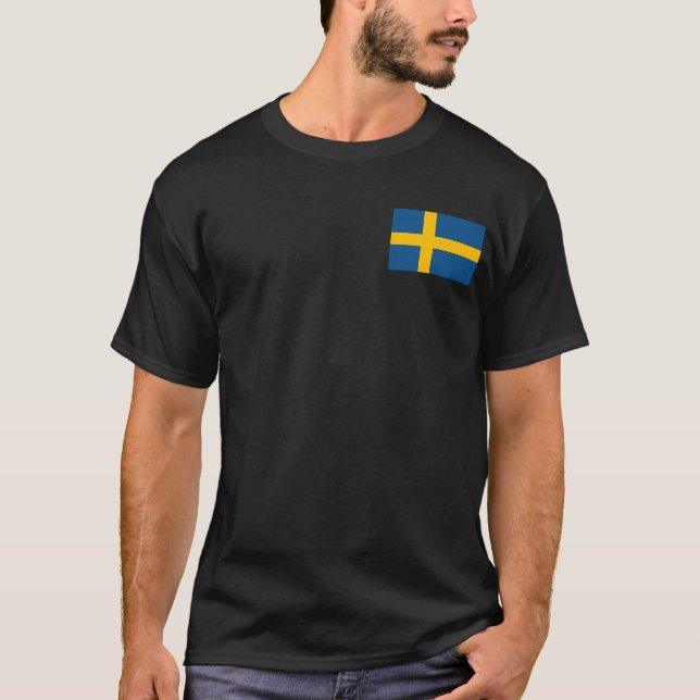 Camiseta Bandera de Suecia (Anverso)