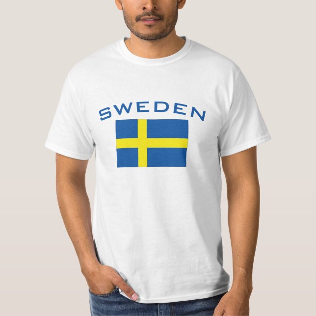 Camiseta Bandera de Suecia (Anverso)
