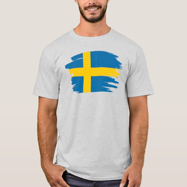 Camiseta Bandera de Suecia (Anverso)