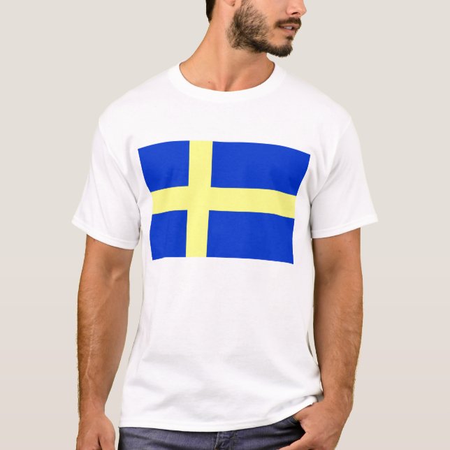 Camiseta Bandera de Suecia (Anverso)