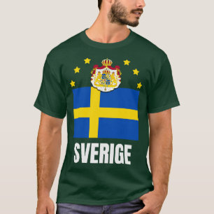 Camiseta Bandera de Suecia Emblema nacional Orgullo naciona
