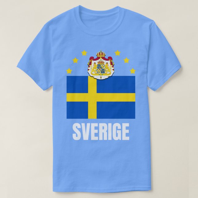 Camiseta Bandera de Suecia Emblema nacional Orgullo naciona (Diseño del anverso)