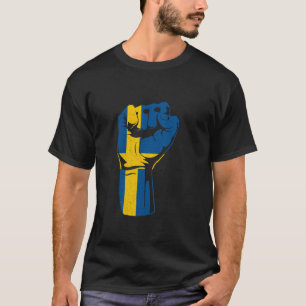 Camiseta Bandera de Suecia Puño Sueco Orgullo Sueco Sverige