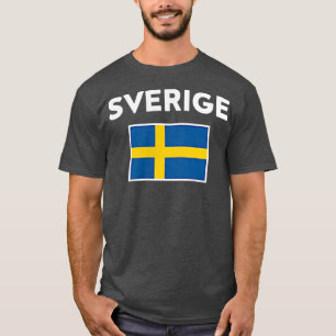 Camiseta Bandera de Suecia Sverige amarillo azul