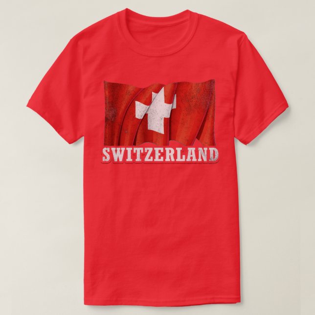 Camiseta Bandera de Suiza (Diseño del anverso)