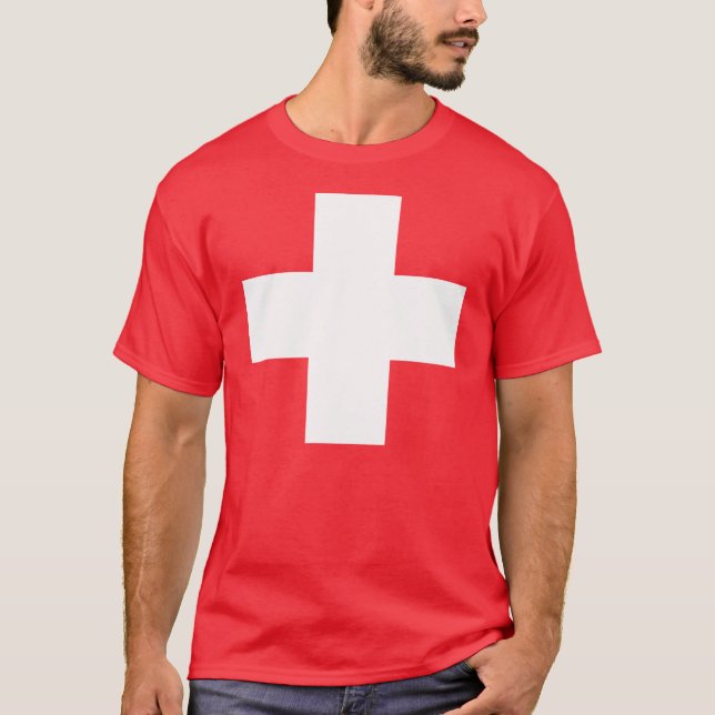 Camiseta Bandera de Suiza (Anverso)