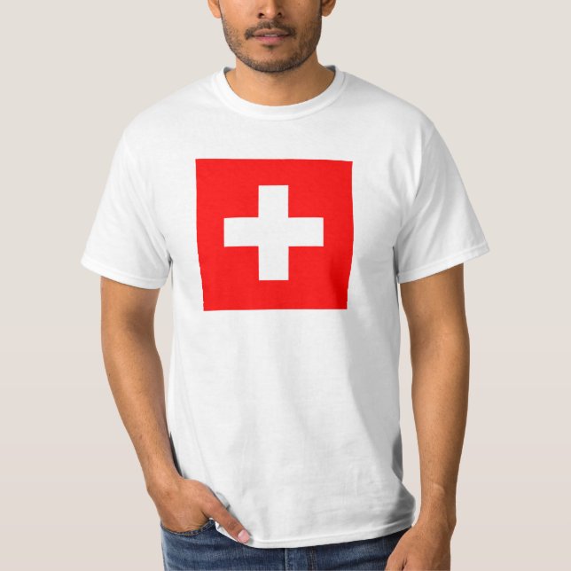 Camiseta Bandera de Suiza (Anverso)