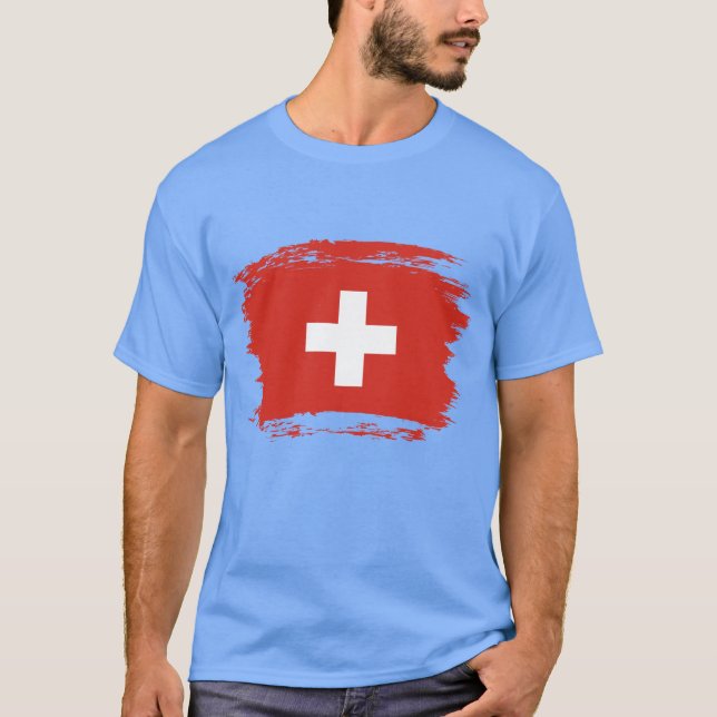 Camiseta bandera de Suiza (Anverso)