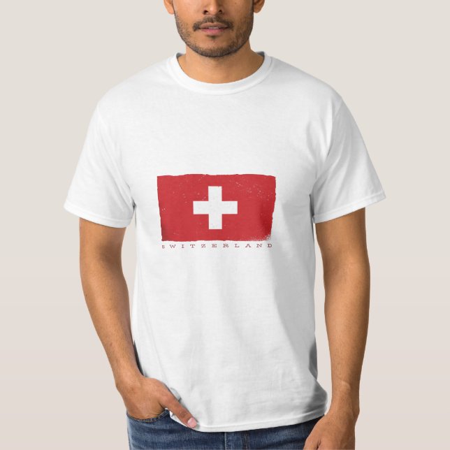 Camiseta Bandera de Suiza (Anverso)
