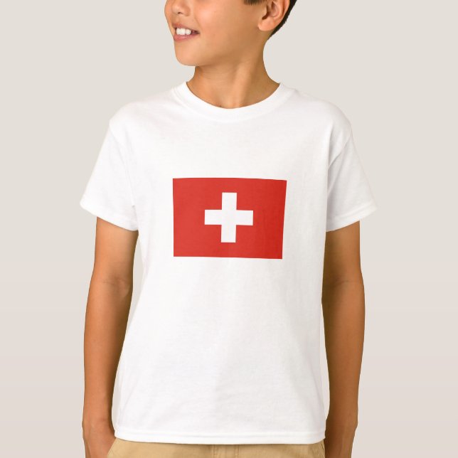 Camiseta Bandera de Suiza (Anverso)