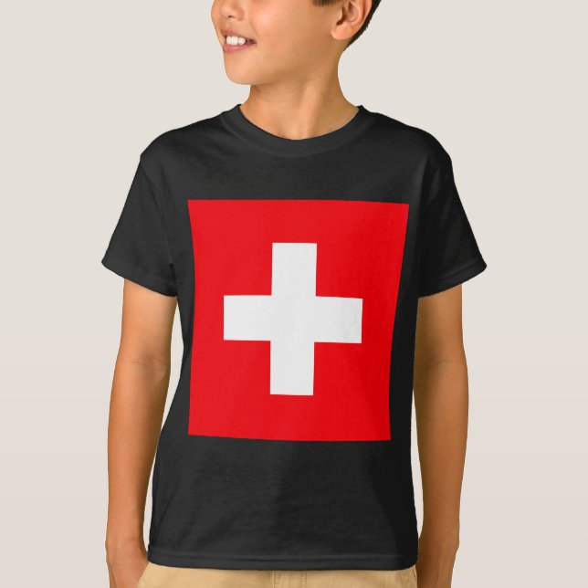 Camiseta Bandera de Suiza (Anverso)