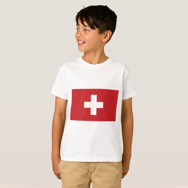 Camiseta Bandera de Suiza (Anverso completo)