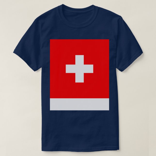 Camiseta Bandera de Suiza (Diseño del anverso)