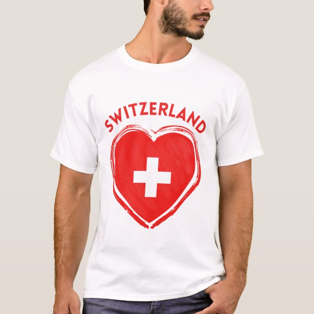 Camiseta bandera de Suiza (Anverso)