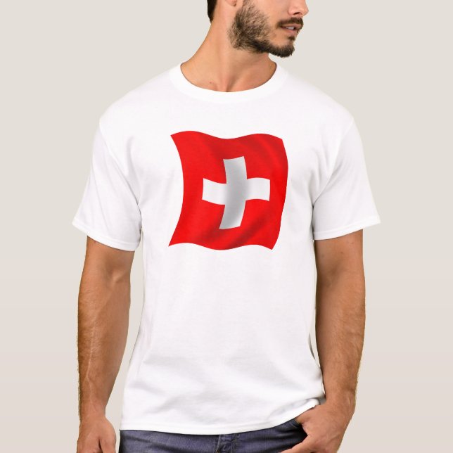 Camiseta Bandera de Suiza (Anverso)