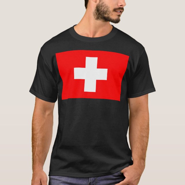 Camiseta Bandera De Suiza (Anverso)