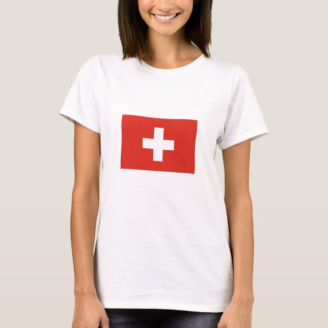 Camiseta Bandera de Suiza (Anverso)