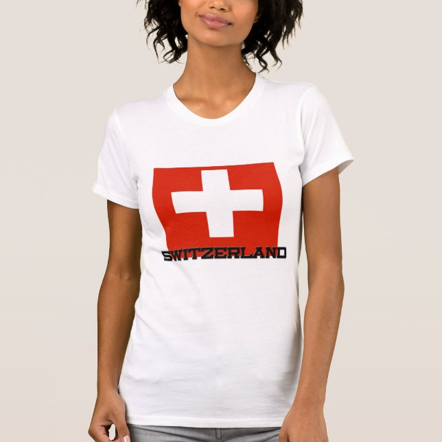 Camiseta Bandera de Suiza (Anverso)