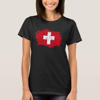 Camiseta Bandera de Suiza Bandera de Suiza Bandera de Suiza