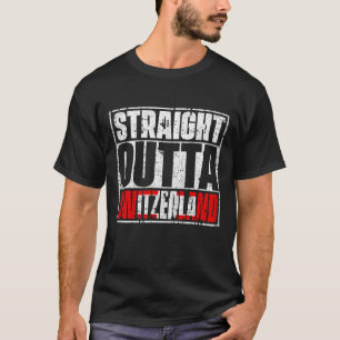 Camiseta Bandera de suiza de Straight Outta