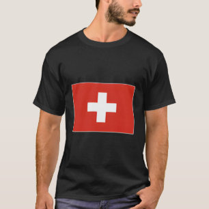 Camiseta Bandera de Suiza Hoodie Pocket Schweiz Bandera Sui