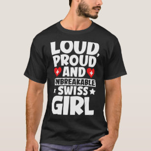 Camiseta Bandera de Suiza Orgullosos Hombres y Mujeres Suiz