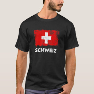 Camiseta Bandera de Suiza Schweiz Suisse rojo blanco suizo 