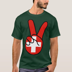Camiseta Bandera de Suiza V Rótulo
