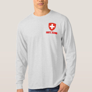 Camiseta Bandera de Suiza y Patriótico del Escudo de Armas