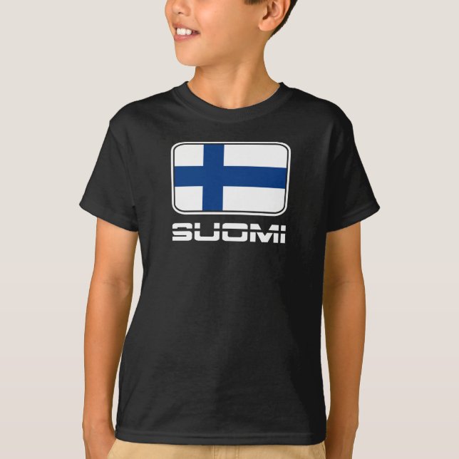 Camiseta Bandera de Suomi (Anverso)