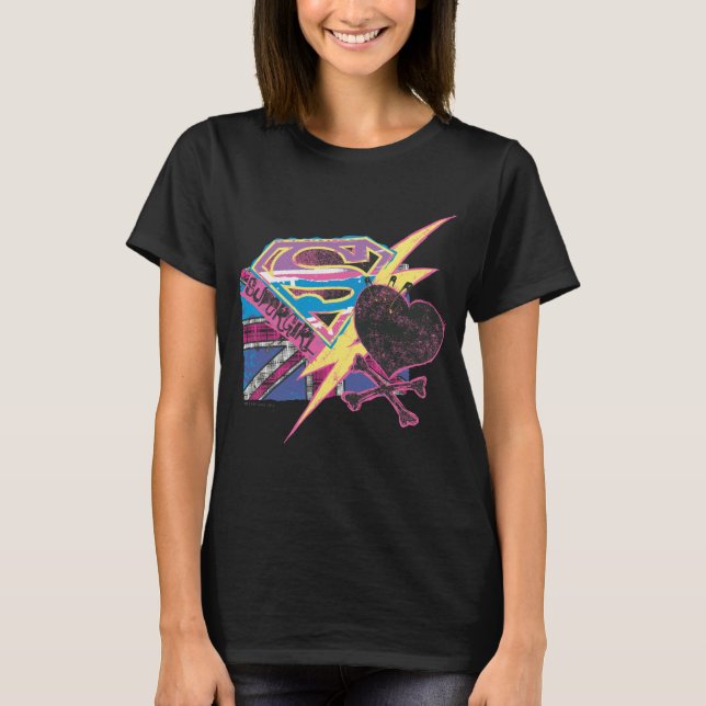 Camiseta Bandera de superchica y encrucijada (Anverso)