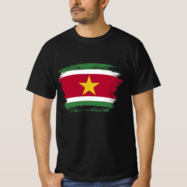 Camiseta Bandera de Surinam (Anverso)