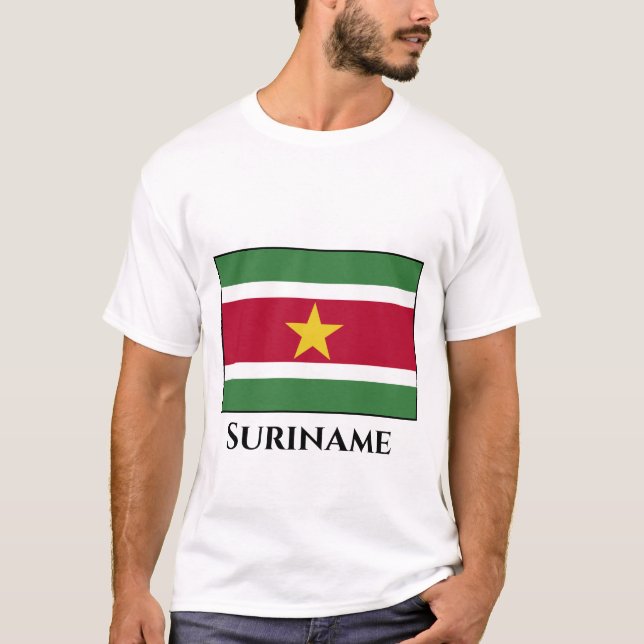 Camiseta Bandera de Surinam (Anverso)