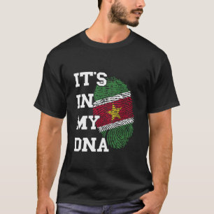 Camiseta Bandera de Surinam Está En Mi Huella Dactilar Suri