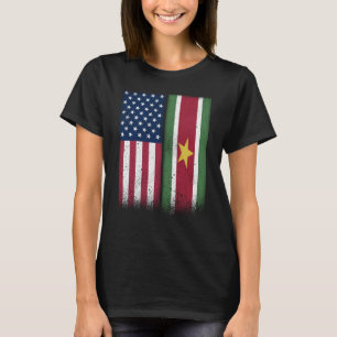 Camiseta Bandera De Surinam Estados Unidos Y Surinam Bander