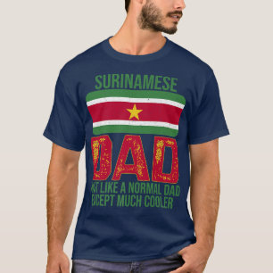Camiseta Bandera De Surinam Para Los Hombres Vintage