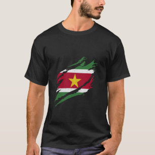Camiseta Bandera de Surinam Patrimonio Orgullo Surinamés Su